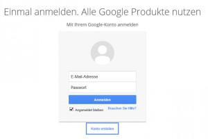 Anleitung: Kostenloses Google Konto Anlegen